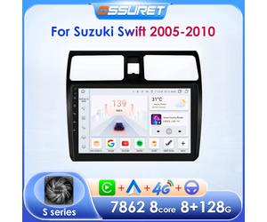 OSSURET Autoradio Multimidia Lettore Video GPS per Suzuki Swift 2005 2006 2007 2008-2010 2din Android Wireless Carplay Car Audio