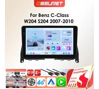 OSSURET Snapdragon 6115 Lettore GPS Android da 9 pollici per Mercedes Benz Classe C W204 S204 2007-2010 Carplay Autoradio GPS Multimediale P3-CP(2G 64G 4CORE)