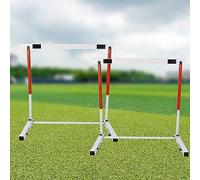 Ostacoli Regolabili per Atletica Leggera - Set da 2 Pezzi per l'allenamento di agilità. Facili da Montare, Regolabili in Altezza da 15,75 Pollici a 23,62 Pollici, Ideali per allenamenti e pr