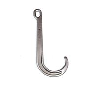Ostacolo Auto Gancio A J con Gambo Lungo - Catena di Traino per Auto in Panne da 3 T, Gancio A Catena Sospeso Tipo J da 15 Pollici, per Trasporto E Trasporto di Carichi(Single Hook)