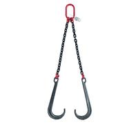 Ostacolo Auto J Hook - Ganci di Traino E Ganci di Presa, Catene di Trasporto Zincate, con Ganci di Presa all'estremità - Doppia Testa, per Il Recupero di Auto Incidentate(3t/3ft)