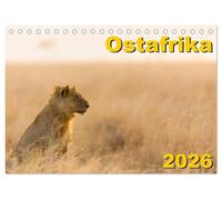 Ostafrika (Tischkalender 2026 DIN A5 quer), CALVENDO Monatskalender: Landschaften und Tiere aus Kenia und Tansania