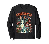Ostara Coniglio Wicca Wiccan Buona Pasqua Eostre Ostara Maglia a Manica