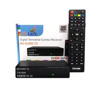 Ostark Euro T2 Ricevitore Terrestre TDT TDT2 FTA DVB-T2 DVB-C, H265 HEVC Full HD PVR, Dual USB, Dual LNB per due televisioni, SCART, HDMI Coassiale