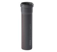 Ostendorf 173010 HTsafe - Tubo HT con manicotto, DN 75 mm 250 mm, colore: grigio, DN 75 x 250 mm