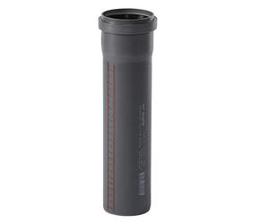 Ostendorf 173010 HTsafe - Tubo HT con manicotto, DN 75 mm 250 mm, colore: grigio, DN 75 x 250 mm