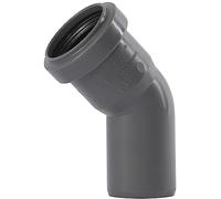 Ostendorf HTsafe 171120 - Raccordo a gomito 45°, DN 40 mm, colore: Grigio