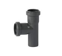 Ostendorf HTsafe - Raccordo di derivazione DN 40/40 mm, 87 gradi, colore: Grigio