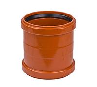 Ostendorf KG - Manicotto di sollevamento DN160 in PVC duro, RAL 8023, SN 4, DIN EN 13476-2/EN 1401, 172 mm, 1 pezzo