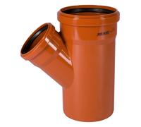 Klasebo Raccordo KG DN160/110 45° per fognatura in PVC-U