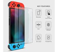 OSTENT 2 x Pellicola di vetro temperato Protezione dello schermo Skin Guard per Nintendo Switch Console