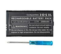 OSTENT 2500mAh 3.7V Ricaricabile Litio-ione Batteria + Attrezzi Kit Compatibile per Nintendo 3DS LL/XL