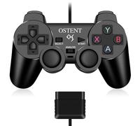 OSTENT Cablato Analogico Controller Gamepad Joystick Joypad per Sony Playstation PS2 PS1 PS One PSX Console Dual Shock Vibration Video Games