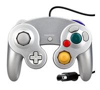 OSTENT Cablato Shock Controller classico Gamepad Telecomando da Gioco Joypad Compatibile per di console Nintendo GameCube NGC Wii videogiochi Colore Argento