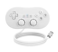 OSTENT Controllore Classico Cablato Gamepad Joystick per Console Nintendo Wii Remote Videogioco Colore Bianco