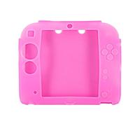 OSTENT Custodia morbida in silicone con protezione completa Custodia in gel compatibile con console Nintendo 2DS - colore rosa