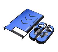 OSTENT Custodia protettiva in alluminio Cover in pelle per Nintendo Switch Console Colore blu