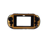 OSTENT Custodia protettiva in plastica colorata in metallo per alluminio compatibile per Sony PS Vita PSV PCH-2000 - colore oro
