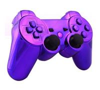 OSTENT Kit di pulsanti di alloggiamento della scatola di shell per controller completo compatibile per controller Sony PS3 Bluetooth - colore viola