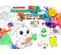 Oster-Malbuch mit liebevoll gestalteten Motiven, Perfektes Geschenk im Osterkörbchen: Edition Ostern im praktischen Querformat