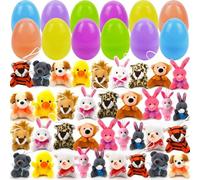 Ostereierfüller, vorgeschnitzte Ostereier, Ostereierform, Kapsel, Überraschungseier, Brezel-Ei für Kinder, Stofftier, Plüschspielzeug | Osterdekorationen zum Füllen von Osterkörben, Kinderjagdspiel, K