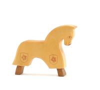 Ostheimer Cavallo Da Torneo Giallo, Figura In Legno, Giocattolo