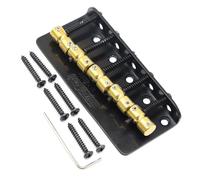 ostituzione Del Ponte Per Chitarra 1 Set Di Ponti Per Basso A 5 Corde Con Sellette In Ottone(Black)