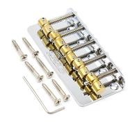 ostituzione Del Ponte Per Chitarra 1 Set Di Ponti Per Basso A 5 Corde Con Sellette In Ottone(Chrome)