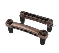 ostituzione Del Ponte Per Chitarra Per LP SG Chitarra Stop Bar Tailpiece Ponte Con Ancore E Perni(Brown)