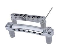 ostituzione Del Ponte Per Chitarra Per LP SG Chitarra Stop Bar Tailpiece Ponte Con Ancore E Perni(Silver)
