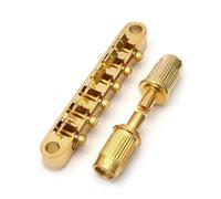 ostituzione Del Ponte Per Chitarra Ponte Anteriore Con Cordiera Superiore Cromata In Oro Nero Per Chitarra Elettrica LP EPI(Gold)