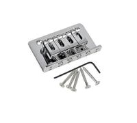 ostituzione Del Ponte Per Chitarra Ponte Fisso A Coda Rigida A 4 Corde 3 Colori Per Mandolino Ukulele Chitarra Scatola Di Sigari(Silver)