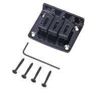 ostituzione Del Ponte Per Chitarra Ponte Per Chitarra Elettrica A 3 Corde Per Scatola Di Sigari Con Viti E Chiave Inglese, Hardtail(Black)