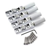 ostituzione Del Ponte Per Chitarra Ponte Singolo Split Senza Paletta Per Basso A 4 Corde(Silver)