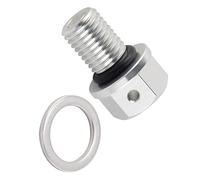 OSTREY Vite a bullone per Yamaha YZ125 2005-2018 2016 2015 2014 2013 YZ450FX 2016-2017 2015 2014 WR250F 2001-2017 2016 YZ125X 2017 M10x1.25 Bullone di Scarico Olio Vite Moto (Color : Silver)