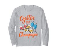 Ostriche e Champagne Pairing Lover Design Maglia a Manica