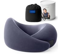 Ostrichpillow Go Neck Pillow - Cuscino da Viaggio in Memory Foam, Design Ergonomico a 360º, Lati Asimmetrici, Borsa da Viaggio Inclusa, Fodera Lavabile in Modal