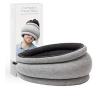 Ostrichpillow Light - Cuscino da Viaggio & Cuscino per Power Nap - Comfort Premium & Leggerezza, Regolabile alla Tua Testa, Piccolo & Versatile, Design Reversibile, Facile da Pulire (Midnight Grey)