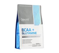 OstroVit BCAA + Glutammina - BCAA + Glutamine (1000 g, Wild Strawberry Blueberry)