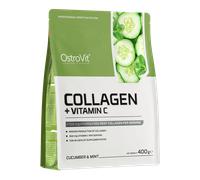 OstroVit Collagene + Vitamina C 400 g al gusto di cetriolo e menta