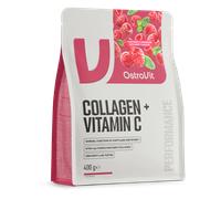 OstroVit Collagene + Vitamina C 400 g gusto limonata al lampone con menta