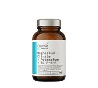 OstroVit Pharma Citrato di magnesio + Potassio + B6 P-5-P - Pharma Magnesium Citrate + Potassium + B6 P-5-P (90 Capsule)