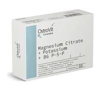 OstroVit Pharma Citrato di Magnesio Potassio Vitamina B6 P-5-P 60 Capsule