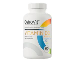 OstroVit Vitamina D3 2000 IU + K2 MK-7 + C + Zn 60 capsule