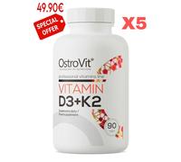 OSTROVIT Vitamina D3+K2, 450 Compresse - Salute delle ossa, sistema immunitario.
