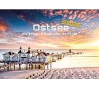 Ostsee - Zwischen Dünen und Horizont - Die Ostsee erleben - 2026 - Kalender DIN A2: Der Wandkalender mit den besten Ostsee-Motiven für alle ... extragroßen Format DIN A2 (ca. 60 x 42 cm)!