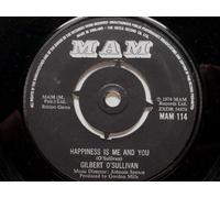 O'Sullivan, Gilbert - O'Sullivan, Gilbert Happiness Is Me And You 7" Mam MAM114 EX 1974