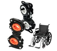 Osuter Bastone per Deambulatore, 2 PCS Supporti per Bastone Accessorio Universale per Stampelle Attacco per Bastone da Passeggio per Sedia a Rotelle