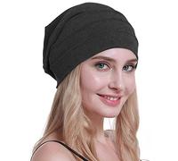 Osvyo - Berretto in cotone da donna per chemio in caso di cancro e perdita di capelli, imballaggio sigillato, grigio, Taglia unica