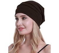 osvyo Cappelli morbidi in cotone per chemioterapia, da donna, per perdita di capelli, confezione sigillata, marrone, Taglia unica